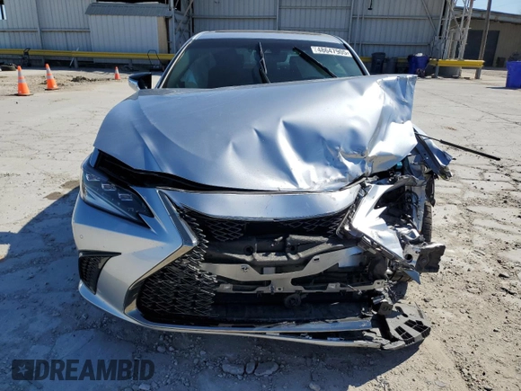 2022 Lexus ES 300h F Sport with VIN 58AGA1C1XNU015664, listed as a Copart auction lot 48647905 with 24,173 mi miles and Salvage title. Bid and sale history available at DreamBid. Image 5.