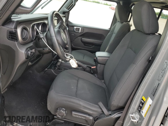 2021 Jeep Wrangler Unlimited Sport S with VIN 1C4HJXDG8MW576406, listed as a Copart auction lot 56369535 with 58,355 mi miles and Salvage title. Bid and sale history available at DreamBid. Image 7.