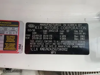 2016 Kia Soul with VIN KNDJN2A25G7340912, listed as a Copart auction lot 51993465 with 127,791 mi miles and Salvage Title. Bid and sale history available at carsss.com. Image 14.