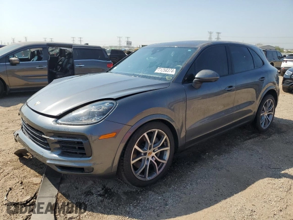 2021 Porsche Cayenne S with VIN WP1AB2AY8MDA27989, listed as a Copart auction lot 71258374 with 19,435 mi miles and Salvage title. Bid and sale history available at DreamBid. Image 1.