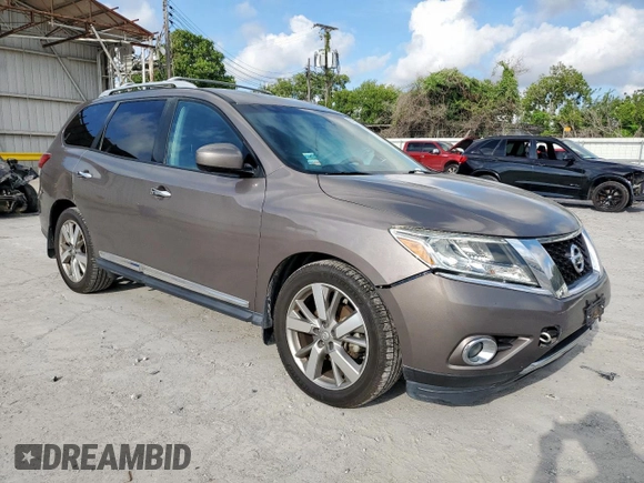 2014 Nissan Pathfinder SL with VIN 5N1AR2MN4EC612375, listed as a Copart auction lot 61652485 with 127,039 mi miles and Salvage title. Bid and sale history available at DreamBid. Image 4.