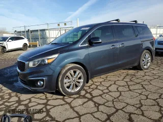 2015 Kia Sedona SX-L with VIN KNDME5C13F6037277, listed as a Copart auction lot 44452425 with 99,606 mi miles and Salvage Title. Bid and sale history available at carsss.com. Image 1.