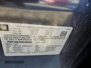 2014 Chevrolet Equinox LT with VIN 2GNFLGE3XE6368303, listed as a Copart auction lot 86806054 with 51,257 mi miles and Clean Title. Bid and sale history available at carsss.com. Image 13.