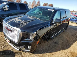2021 GMC Yukon XL Denali with VIN 1GKS2JKL8MR448914, listed as a Copart auction lot 77871723 with 0 mi miles and Salvage Title. Bid and sale history available at carsss.com. Image 1.