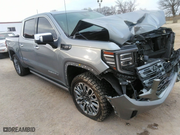 2023 GMC Sierra 1500 Denali Ultimate with VIN 1GTUUHEL2PZ270179, listed as a IAAI auction lot 41263065 with 23,712 mi miles. Bid and sale history available at carsss.com. Image 1.