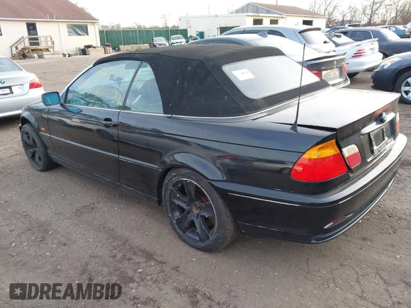 2001 BMW 3 Series 330Ci with VIN WBABS53471JU85745, listed as a IAAI auction lot 41781419 with 999,999 mi miles. Bid and sale history available at carsss.com. Image 3.