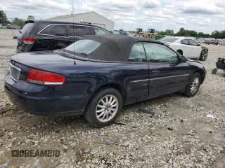 2001 Chrysler Sebring with VIN 1C3EL45U11N706855, listed as a Copart auction lot 62395804 with 78,725 mi miles and Non Repairable. Bid and sale history available at DreamBid. Image 3.