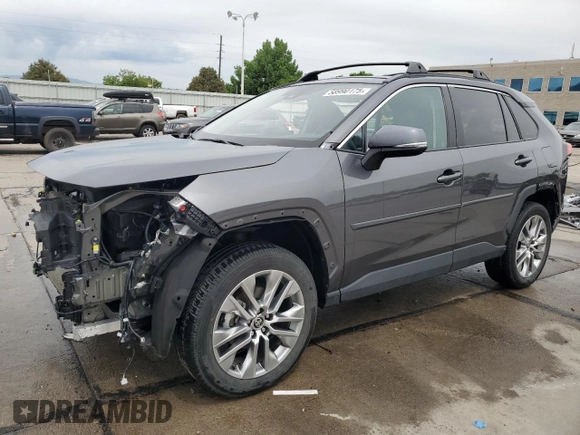 2022 Toyota RAV4 XLE Premium with VIN 2T3A1RFV7NC293473, listed as a Copart auction lot 58990175 with 30,095 mi miles and Salvage title. Bid and sale history available at DreamBid. Image 1.