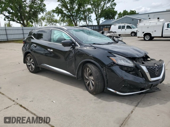 2019 Nissan Murano SL with VIN 5N1AZ2MS7KN131509, listed as a Copart auction lot 51875335 with 126,758 mi miles and Salvage Title. Bid and sale history available at DreamBid. Image 4.