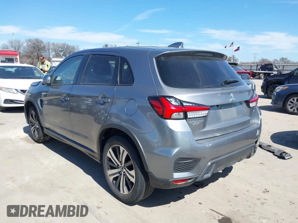 2020 Mitsubishi Outlander Sport SE 2.0 with VIN JA4AP4AU6LU028417, listed as a IAAI auction lot 41670593 with 91,382 mi miles. Bid and sale history available at carsss.com. Image 3.