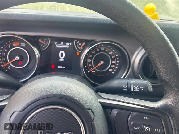 2023 Jeep Wrangler Willys with VIN 1C4HJXDN1PW530435, listed as a Copart auction lot 64590515 with 4,363 mi miles and Clean title. Bid and sale history available at DreamBid. Image 9.