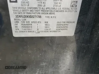 2016 Chevrolet Equinox LTZ with VIN 2GNFLGEK9G6271796, listed as a Copart auction lot 63756174 with 97,716 mi miles and Salvage Title. Bid and sale history available at carsss.com. Image 13.