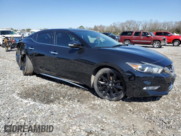 2017 Nissan Maxima SV with VIN 1N4AA6AP7HC394001, listed as a Copart auction lot 48188535 with 139,147 mi miles and Salvage Title. Bid and sale history available at DreamBid. Image 4.