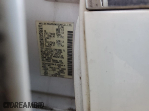 2006 Infiniti QX56 z VIN 5N3AA08A76N810044, wystawiony jako Copart lot #74182384 z przebiegiem Nie podano mil oraz Szkoda całkowita • Salvage title. Historia ofert i sprzedaży dostępna na DreamBid. Obrazek 13.