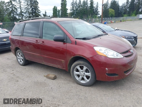 2006 Toyota Sienna LE with VIN 5TDBA23C16S059829, listed as a IAAI auction lot 42262500 with 250,765 mi miles and . Bid and sale history available at DreamBid. Image 1.