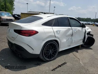 2024 Mercedes-Benz GLE 53 AMG with VIN 4JGFD6BB4RB131297, listed as a Copart auction lot 62172795 with Not provided miles and Clean title. Bid and sale history available at DreamBid. Image 3.