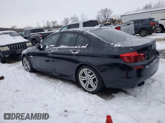 2014 BMW 5 Series 535d with VIN WBAXA5C52ED690024, listed as a Copart auction lot 41635045 with 95,582 mi miles and Salvage Title. Bid and sale history available at carsss.com. Image 2.