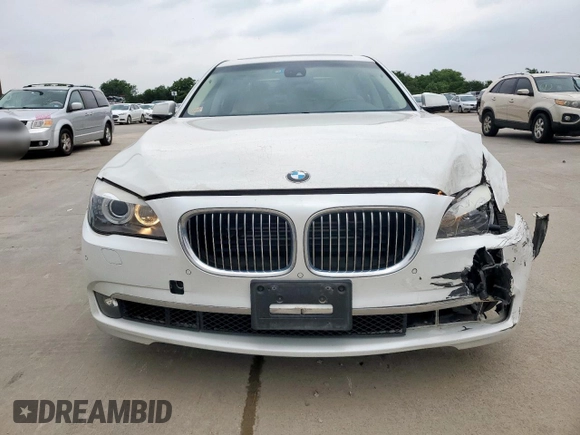 2011 BMW 7 Series 750Li with VIN WBAKB8C58BCY65645, listed as a Copart auction lot 57612775 with 69,670 mi miles and Salvage title. Bid and sale history available at DreamBid. Image 5.