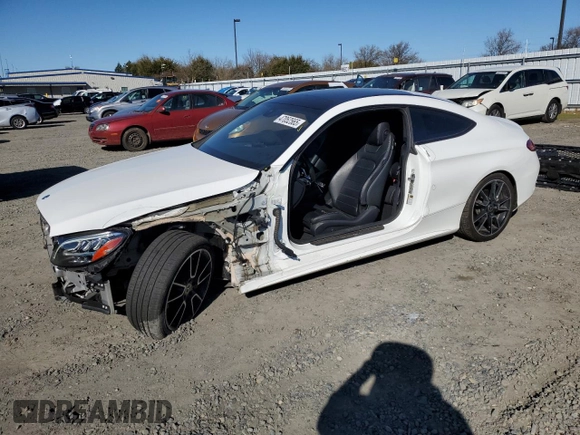 2019 Mercedes-Benz C 300 z VIN WDDWJ8DB0KF823535, wystawiony jako Copart lot #47052565 z przebiegiem 56 707 mil mil oraz Szkoda całkowita • Salvage title. Historia ofert i sprzedaży dostępna na DreamBid. Obrazek 1.