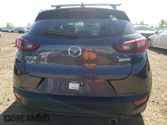 2017 Mazda CX-3 Sport with VIN JM1DKDB79H0142498, listed as a Copart auction lot 71669774 with 140,817 mi miles and Salvage Title. Bid and sale history available at carsss.com. Image 6.
