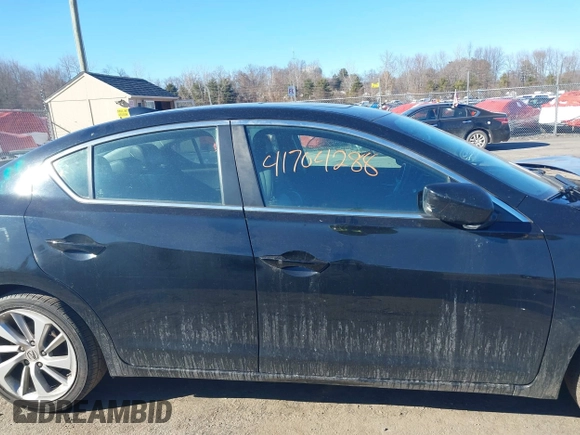 2017 Acura ILX with VIN 19UDE2F30HA009417, listed as a IAAI auction lot 41704288 with 1 mi miles. Bid and sale history available at carsss.com. Image 13.