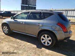 2007 Nissan Murano S with VIN JN8AZ08W77W668053, listed as a Copart auction lot 80187674 with 166,581 mi miles and Salvage Title. Bid and sale history available at carsss.com. Image 2.