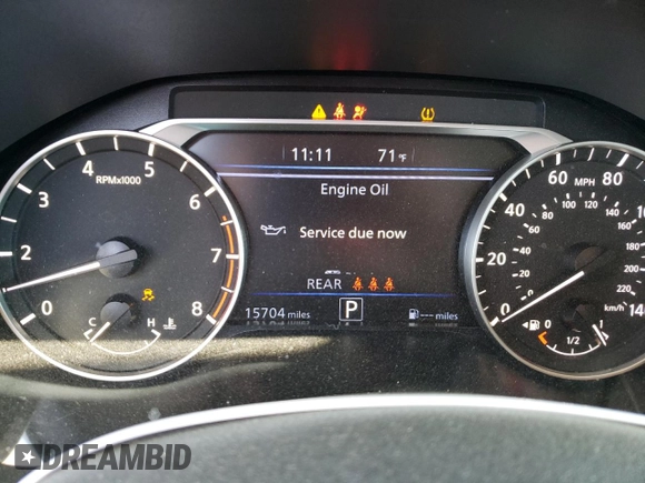 2024 Nissan Altima SR with VIN 1N4BL4CV2RN408648, listed as a Copart auction lot 49713425 with 15,704 mi miles and Salvage Title. Bid and sale history available at DreamBid. Image 9.