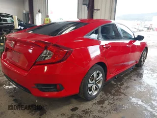 2017 Honda Civic Sedan LX with VIN 2HGFC2F52HH500086, listed as a IAAI auction lot 41831351 with 91,851 mi miles. Bid and sale history available at carsss.com. Image 4.