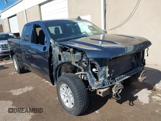 2020 Chevrolet Silverado 1500 LT with VIN 1GCRYDEDXLZ225299, listed as a IAAI auction lot 41374754 with 90,853 mi miles. Bid and sale history available at carsss.com. Image 1.