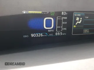 2020 Toyota Prius LE z VIN JTDKARFP6L3129457, wystawiony jako Copart lot #58416195 z przebiegiem 90 326 mil mil oraz Szkoda całkowita • Salvage title. Historia ofert i sprzedaży dostępna na DreamBid. Obrazek 9.