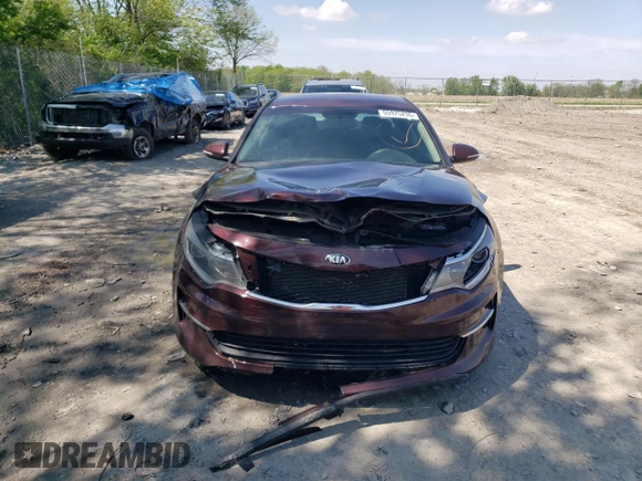 2017 Kia Optima LX with VIN 5XXGT4L31HG173247, listed as a Copart auction lot 55975235 with 169,580 mi miles and Clean Title. Bid and sale history available at carsss.com. Image 5.