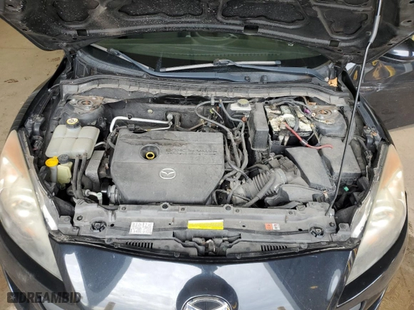 2013 Mazda Mazda3 i SV with VIN JM1BL1TG3D1825884, listed as a Copart auction lot 51898205 with 0 mi miles and Salvage Title. Bid and sale history available at carsss.com. Image 11.