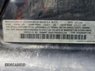 2007 Volkswagen Jetta 2.5 с VIN 3VWHF71K57M009128, выставлен на аукционе Copart как лот 49278895 с пробегом 224 200 миль миль и Чистый • Clean title. История ставок и продаж доступна на DreamBid. Изображение 12.