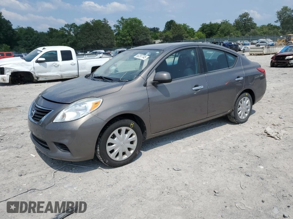 2012 Nissan Versa SV with VIN 3N1CN7AP2CL800957, listed as a Copart auction lot 62297745 with 60,667 mi miles and Clean title. Bid and sale history available at DreamBid. Image 1.