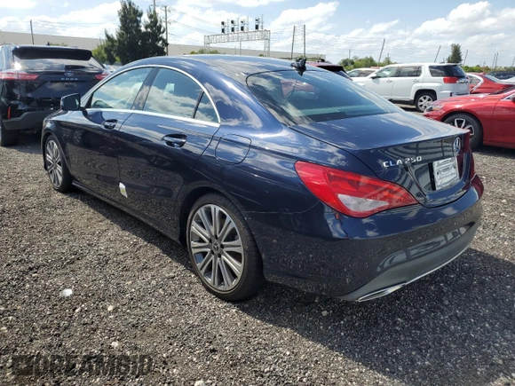 2018 Mercedes-Benz CLA with VIN WDDSJ4EB1JN576987, listed as a Copart auction lot 49032153 with 37,496 mi miles. Bid and sale history available at carsss.com. Image 2.