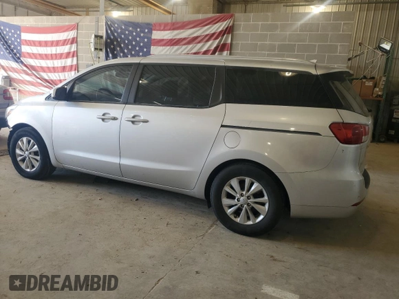 2016 Kia Sedona LX with VIN KNDMB5C1XG6081884, listed as a Copart auction lot 50050535 with 201,457 mi miles and Salvage Title. Bid and sale history available at carsss.com. Image 2.