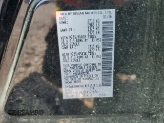 2016 Nissan Pathfinder SL с VIN 5N1AR2MM9GC618313, выставлен на аукционе Copart как лот 49451025 с пробегом 134 704 миль миль и Списание • Salvage title. История ставок и продаж доступна на DreamBid. Изображение 15.