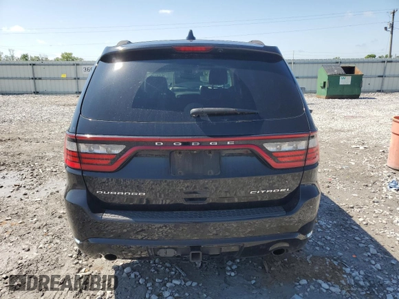 2018 Dodge Durango Citadel with VIN 1C4SDHETXJC460992, listed as a Copart auction lot 56358135 with 116,541 mi miles and Salvage title. Bid and sale history available at DreamBid. Image 6.