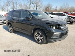 2018 Honda Pilot EX-L with VIN 5FNYF6H59JB003468, listed as a Copart auction lot 48523495 with 105,808 mi miles and Salvage Title. Bid and sale history available at carsss.com. Image 4.