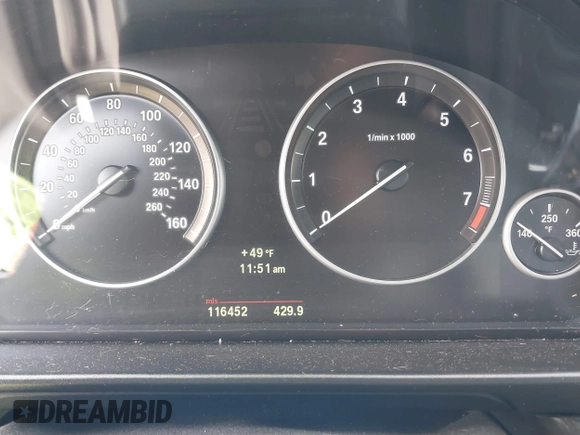 2013 BMW 5 Series 550i xDrive with VIN WBAFU9C56DDY70485, listed as a IAAI auction lot 41276612 with 116,452 mi miles and . Bid and sale history available at carsss.com. Image 7.