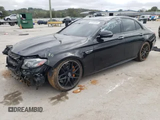 2019 Mercedes-Benz E 63 S AMG with VIN WDDZF8KB9KA507467, listed as a Copart auction lot 74145444 with 111,984 mi miles and Salvage Title. Bid and sale history available at DreamBid. Image 1.