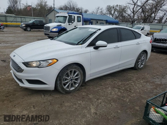 2017 Ford Fusion SE with VIN 3FA6P0HD8HR365508, listed as a Copart auction lot 49132585 with 76,515 mi miles and Salvage Title. Bid and sale history available at DreamBid. Image 1.