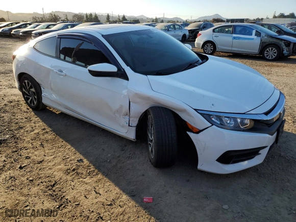2017 Honda Civic Coupe LX-P with VIN 2HGFC4B09HH308251, listed as a Copart auction lot 46749665 with 87,417 mi miles and Salvage Title. Bid and sale history available at carsss.com. Image 4.