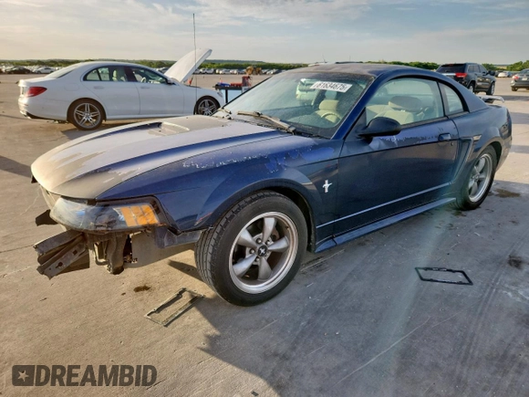 2001 Ford Mustang Standard with VIN 1FAFP40421F247069, listed as a Copart auction lot 61634675 with 133,681 mi miles and Salvage title. Bid and sale history available at DreamBid. Image 1.