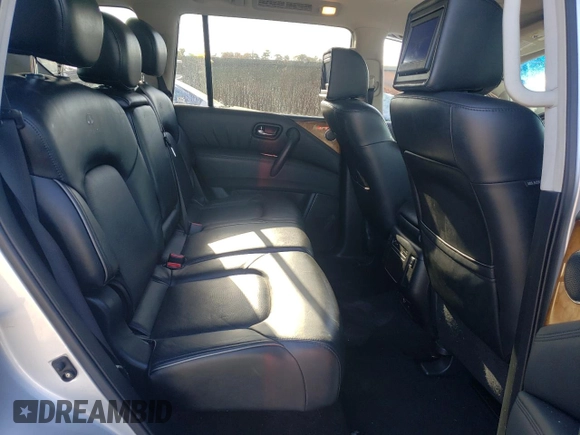 2012 Infiniti QX56 8-passenger with VIN JN8AZ2ND0C9716452, listed as a Copart auction lot 84933724 with 127,884 mi miles and Salvage Title. Bid and sale history available at carsss.com. Image 11.