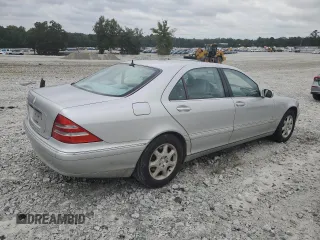 2000 Mercedes-Benz S-Class with VIN WDBNG75J1YA106781, listed as a Copart auction lot 70978664 with 214,330 mi miles and Salvage Title. Bid and sale history available at carsss.com. Image 3.