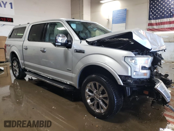 2017 Ford F-150 XL with VIN 1FTEW1EG0HKD67786, listed as a Copart auction lot 49093535 with 0 mi miles and Salvage Title. Bid and sale history available at carsss.com. Image 4.
