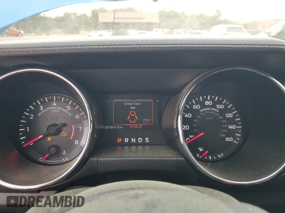 2017 Ford Mustang V6 with VIN 1FA6P8AM0H5262868, listed as a Copart auction lot 50028645 with 81,654 mi miles and Salvage Title. Bid and sale history available at carsss.com. Image 9.