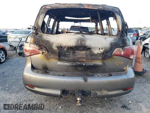 2011 Infiniti QX56 8-passenger with VIN JN8AZ2NC0B9300147, listed as a Copart auction lot 78594304 with Not Provided miles and Non Repairable. Bid and sale history available at carsss.com. Image 6.