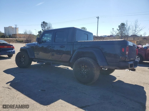 2021 Jeep Gladiator Sport S with VIN 1C6JJTAG5ML606050, listed as a Copart auction lot 45221215 with 43,529 mi miles and Salvage Title. Bid and sale history available at carsss.com. Image 2.